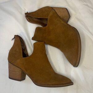 Blondo Brown Suede Ankle Boots